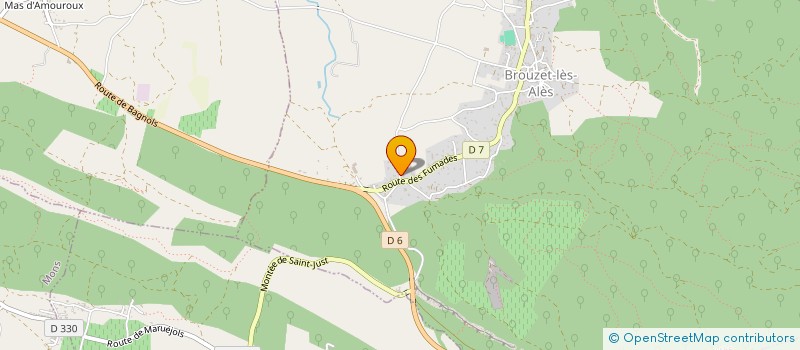 localisation de l'entreprise MADAME KARINE PUJOL  BROUZET-LES-ALES