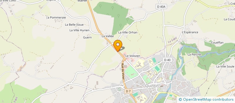 localisation de l'entreprise MADAME KARINE QUETTIER  LE FIL