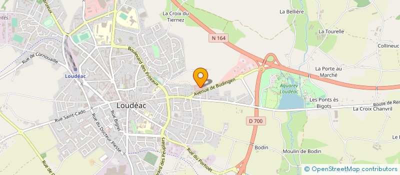 localisation de l'entreprise MADAME KARINE QUIDU à LOUDEAC