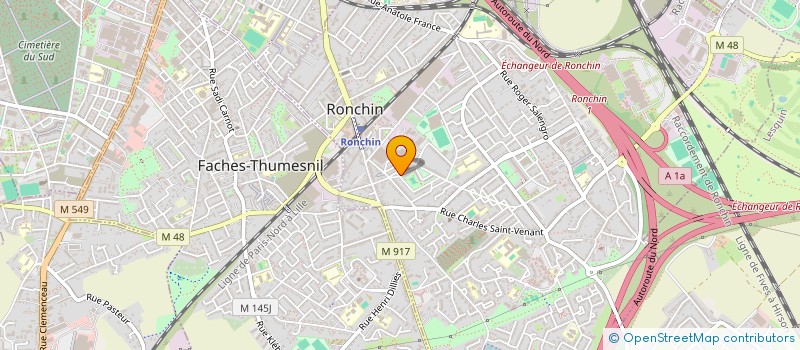 localisation de l'entreprise MADAME KARINE RAHOUADJ  RONCHIN