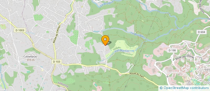 localisation de l'entreprise MADAME KARINE RAMEAU  VALBONNE