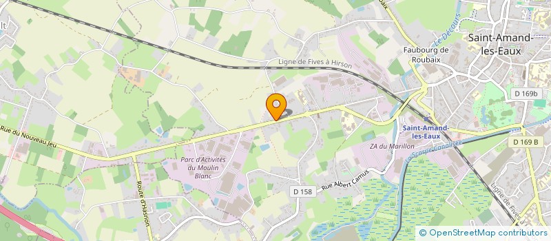 localisation de l'entreprise MADAME KARINE RAYNARD  SAINT-AMAND-LES-EAUX