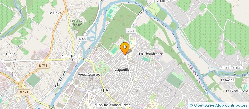 localisation de l'entreprise MADAME KARINE RAYNAUD à COGNAC