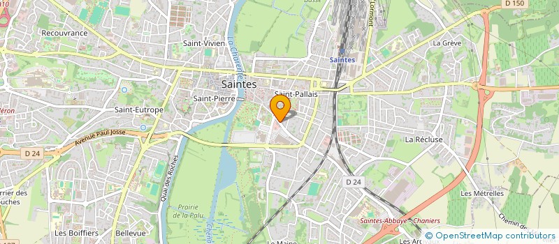 localisation de l'entreprise MADAME KARINE REBILLON  SAINTES