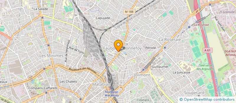 localisation de l'entreprise MADAME KARINE REYBIER  TOULOUSE