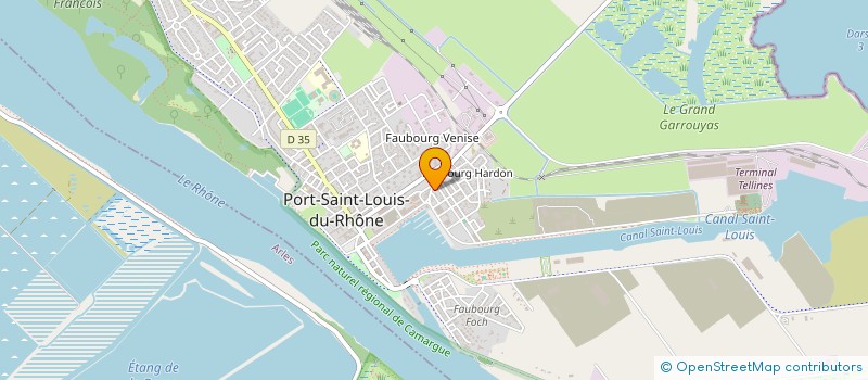 localisation de l'entreprise MADAME KARINE REYNAUD à PORT-SAINT-LOUIS-DU-RHONE