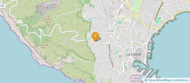 localisation de l'entreprise MADAME KARINE RIEUX  LA CIOTAT