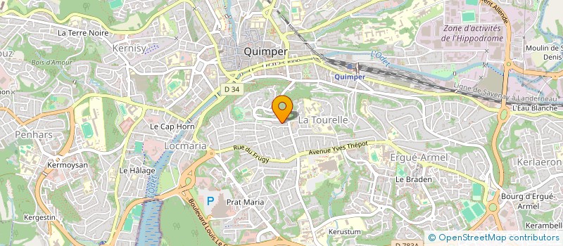 localisation de l'entreprise MADAME KARINE RIOU à QUIMPER