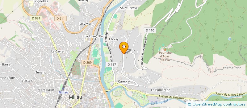 localisation de l'entreprise MADAME KARINE RIVIEJO  MILLAU