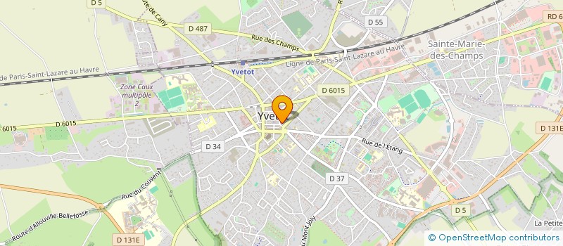 localisation de l'entreprise MADAME KARINE ROBERGEOT  YVETOT