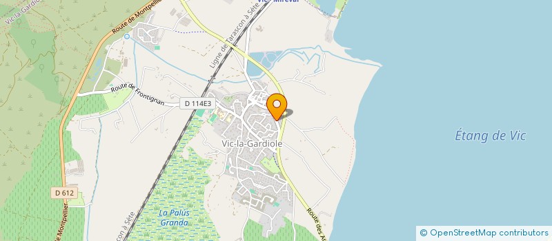 localisation de l'entreprise MADAME KARINE ROBERT  VIC-LA-GARDIOLE