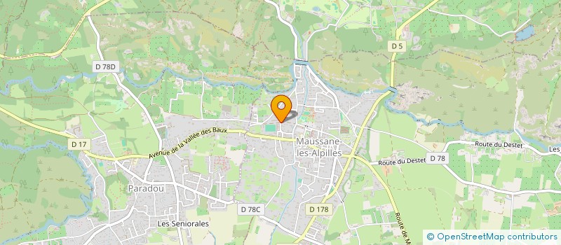 localisation de l'entreprise MADAME KARINE ROBLES  MAUSSANE-LES-ALPILLES