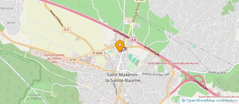 localisation de l'entreprise MADAME KARINE ROCHE  SEILLONS-SOURCE-D'ARGENS