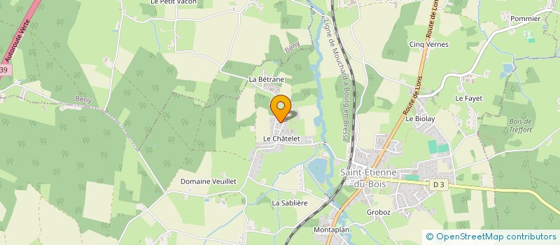 localisation de l'entreprise MADAME KARINE ROCHE  SAINT-ETIENNE-DU-BOIS