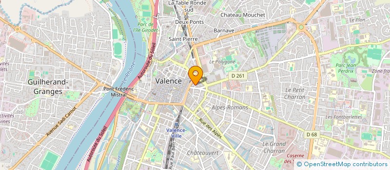 localisation de l'entreprise MADAME KARINE ROCHE  VALENCE