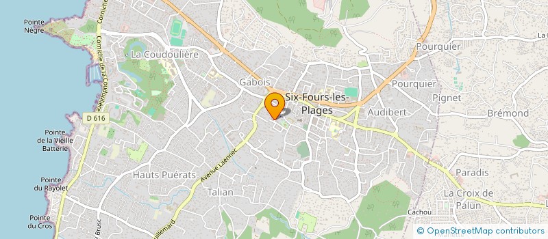 localisation de l'entreprise MADAME KARINE ROTONDO à SIX-FOURS-LES-PLAGES