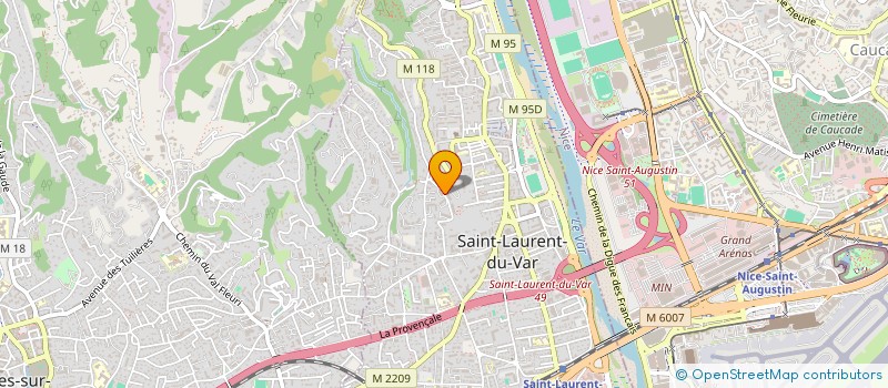 localisation de l'entreprise MADAME KARINE ROTROU à SAINT-LAURENT-DU-VAR