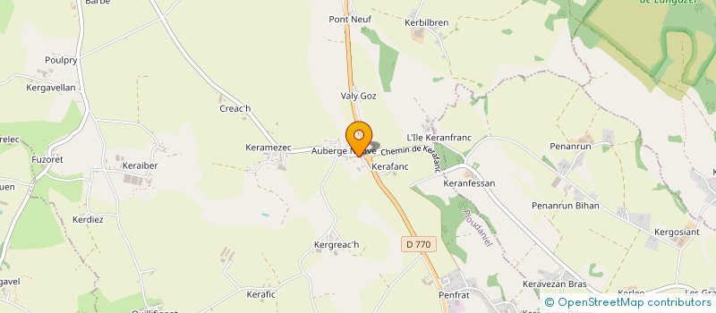 localisation de l'entreprise MADAME KARINE ROUSSEL  PLOUDANIEL