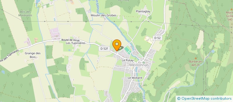 localisation de l'entreprise MADAME KARINE ROUSSET DIT ROUSSEL  MEILLONNAS