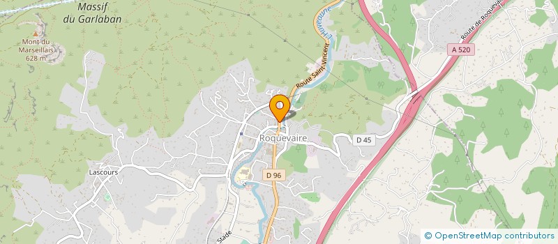 localisation de l'entreprise MADAME KARINE ROUX  ROQUEVAIRE