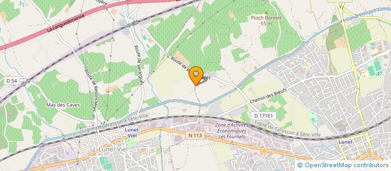 localisation de l'entreprise MADAME KARINE ROUX  LUNEL