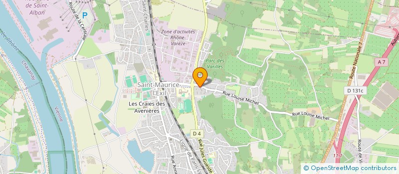 localisation de l'entreprise MADAME KARINE RUGGERI  SAINT-MAURICE-L'EXIL