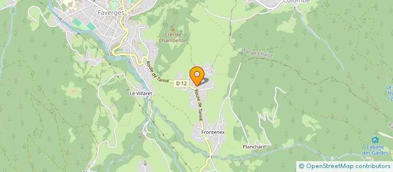 localisation de l'entreprise MADAME KARINE SAGE-SEGARD  FAVERGES-SEYTHENEX