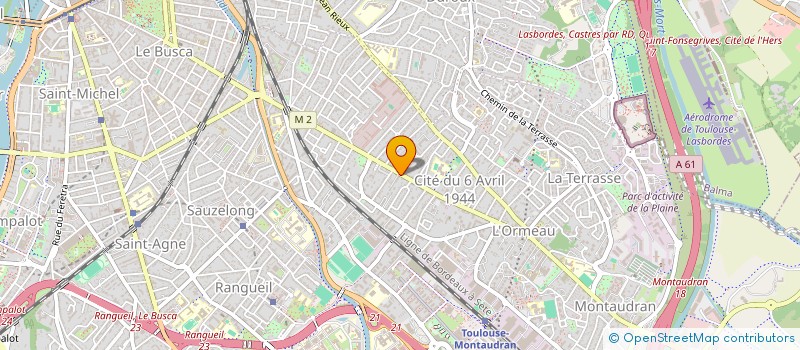 localisation de l'entreprise MADAME KARINE SAINT-BLANCAT  TOULOUSE