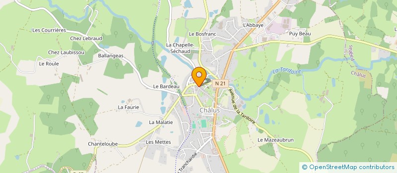 localisation de l'entreprise MADAME KARINE SANTANIELLO à CHALUS