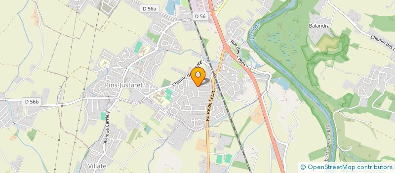 localisation de l'entreprise MADAME KARINE SARRAUTE  PINS-JUSTARET