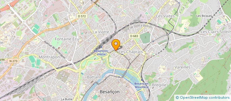 localisation de l'entreprise MADAME KARINE SAUVAGEOT  BESANCON