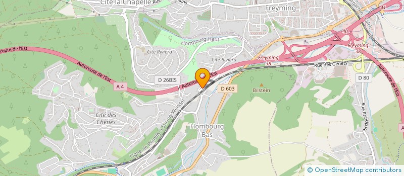 localisation de l'entreprise MADAME KARINE SCHMITT  HOMBOURG-HAUT