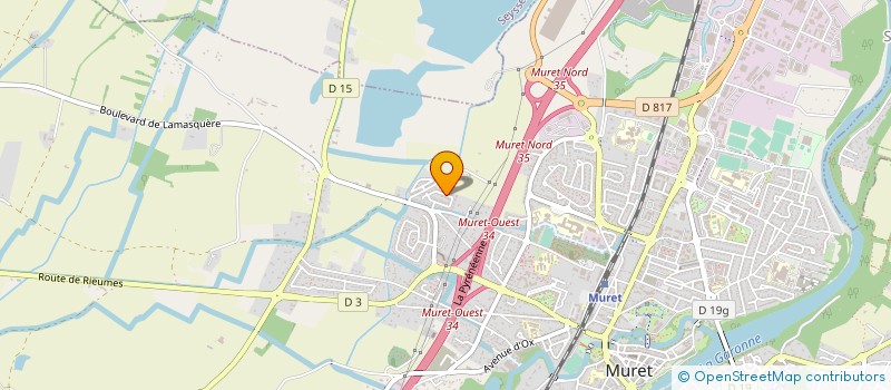 localisation de l'entreprise MADAME KARINE SCILLIERI  MURET