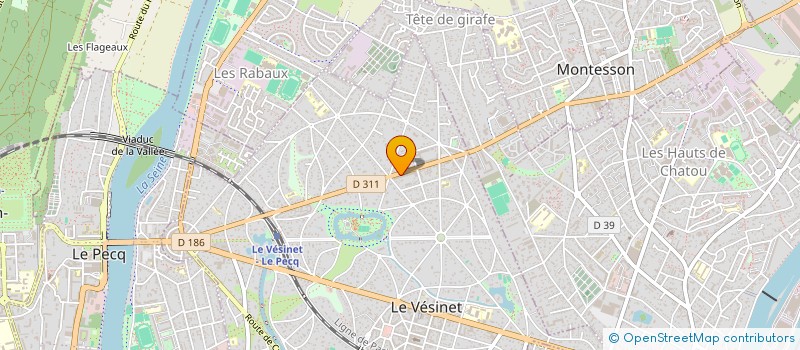 localisation de l'entreprise MADAME KARINE SECHERET  LE VESINET