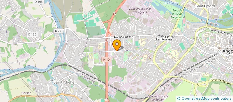 localisation de l'entreprise MADAME KARINE SEGUIN à ANGOULEME
