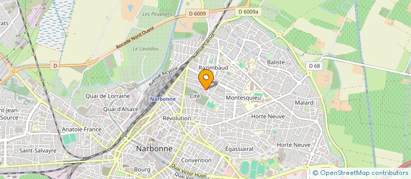 localisation de l'entreprise MADAME KARINE SEGURA  NARBONNE