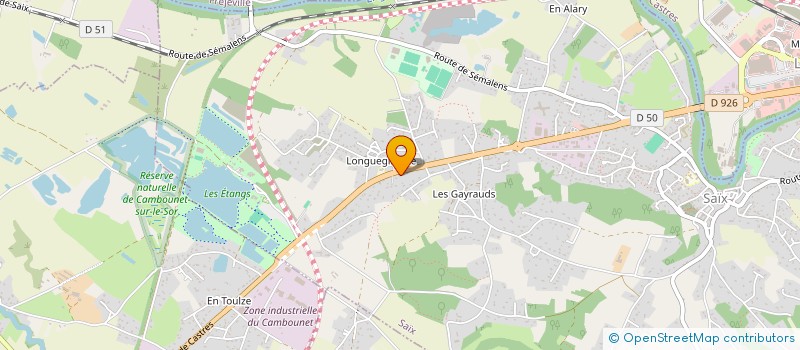 localisation de l'entreprise MADAME KARINE SENEGAS  SAIX