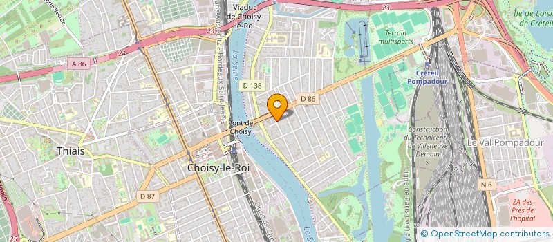 localisation de l'entreprise MADAME KARINE SENGLOUANGRATH  CHOISY-LE-ROI