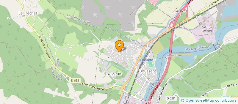 localisation de l'entreprise MADAME KARINE SERGIUS  BOUSSENS