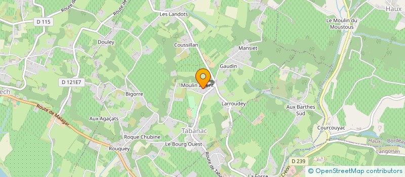 localisation de l'entreprise MADAME KARINE SEYNAT  TABANAC