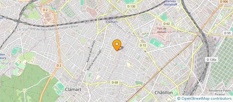 localisation de l'entreprise MADAME KARINE SIMON à CLAMART