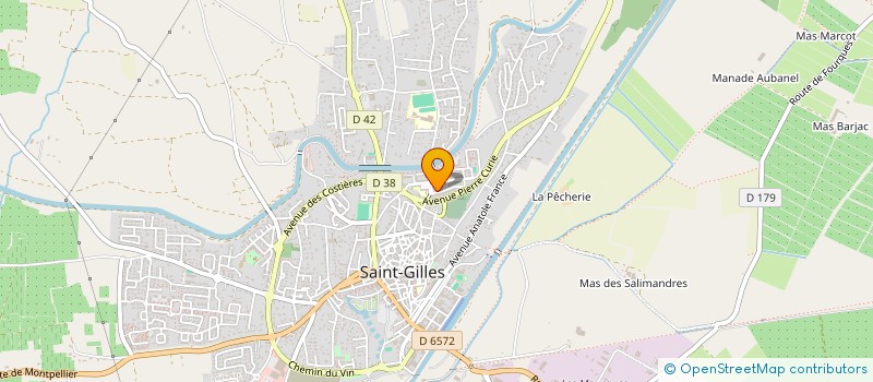 localisation de l'entreprise MADAME KARINE SOLER  SAINT-GILLES