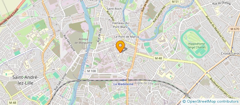 localisation de l'entreprise MADAME KARINE SOULIER à MARCQ-EN-BARŒUL