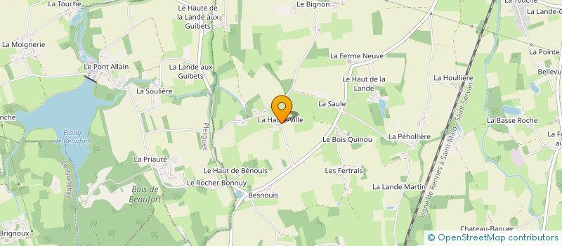 localisation de l'entreprise MADAME KARINE SOUQUET  BAGUER-MORVAN