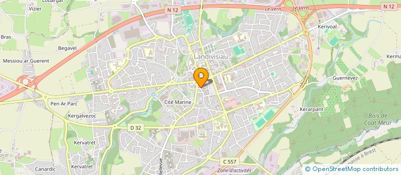 localisation de l'entreprise MADAME KARINE SPARFEL  LANDIVISIAU