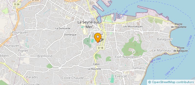 localisation de l'entreprise MADAME KARINE SPITZ à LA SEYNE-SUR-MER