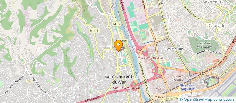 localisation de l'entreprise MADAME KARINE STUDZINSKI à SAINT-LAURENT-DU-VAR