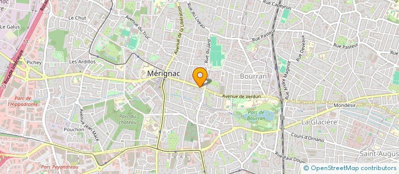 localisation de l'entreprise MADAME KARINE SUTRA  MERIGNAC