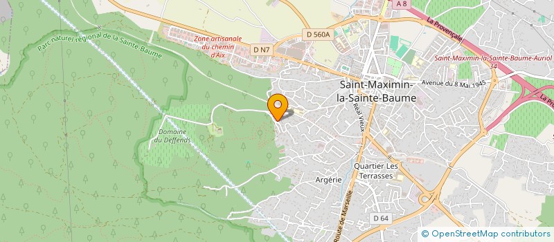 localisation de l'entreprise MADAME KARINE TADEI à SAINT-MAXIMIN-LA-SAINTE-BAUME