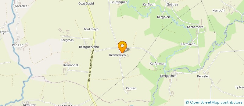 localisation de l'entreprise MADAME KARINE TANGRE-NICOLAS  SAINT-NICOLAS-DU-PELEM